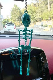 Resim MeyZone Araba İskelet Ayna Süsü Turkuaz 