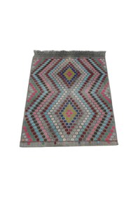 Resim Kilim Antik El Dokuma Çumra Yörük Pamuklu Yün Kilimi 0151 - Yeni - Çok Renkli 