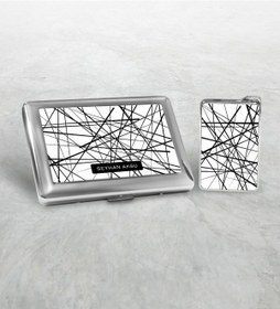 Resim Kişiye Özel İsimli Metal Sigara Tabakası Ve Çakmak Seti - 6 