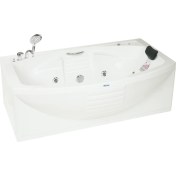 Resim Beverly Hılls Jakuzi 170x100x80 H:55 Romantic Hidromasaj Sistemli Küvet (Gövde + Metal Ayak + Ön-yan Panel) 