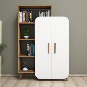 Resim Variant Concept Form Çok Amaçlı Dolap Ve Kitaplık Ceviz - Beyaz 