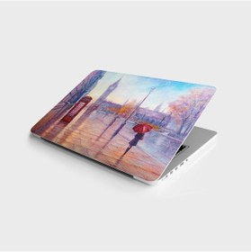 Resim Laptop Sticker Bilgisayar Notebook Pc Kaplama Etiketi Londra Sokak Manzarası 