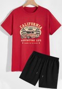 Resim trendypassion California Şort T-shirt Eşofman Takımı 