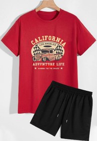 Resim trendypassion California Şort T-shirt Eşofman Takımı 