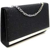 Resim Çanta Sepetim Simli Abiye Çanta - Siyah 