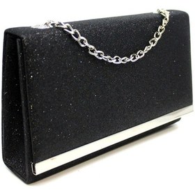 Resim Çanta Sepetim Simli Abiye Çanta - Siyah 