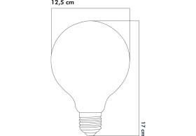 Resim E27 LED FİLAMANLI RUSTIK AMPUL G125 OPAL CAM 9W 3000k Gün Işığı ERD-233 