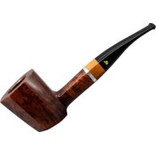 Resim Şahin Üç Yıldız 890 9mm. Filtreli Ebonit Saplı Pipo 