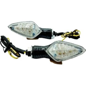 Resim Universal Sinyal Ledli Zamak Karbon 8552 Sarı Işık 