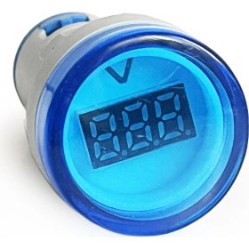 Resim Aek-Tech Mini Dijital Voltmetre 22mm Ac 60-500V LED Mavi Işık 