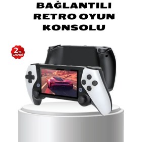 Resim Kont Taşınabilir Retro Oyun Konsolu - 4.3 Inç Ekran 64 GB Hafıza ve Klasik Oyun Arşivi 
