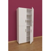 Resim 3G Tasarım Modüler Dört Kapaklı Çok Amaçlı Ofis Dolabı Evrak Dolabı 3G-039-KD-BEYAZ/90x37x190h 