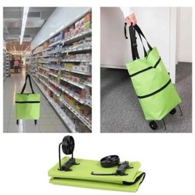 Resim shopwave Alışveriş Çantası Katlanabilir Pazar Arabası Tekerlekli Pazar Arabası Katlanabilir 