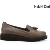 Resim Gönderi R Vizon Antik Dolgu Taban Püsküllü Hakiki Deri Ayakkabı Vizon 