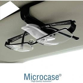 Resim Oto Araç Içi Mandallı Gözlük Tutucu Güneş Gözlüğü Tutma Klipsi Gümüş - AL2994 