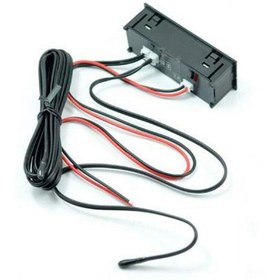 Resim AEK-Tech Dijital Termometre Voltmetre ve Saat Komponent Led 22mm 