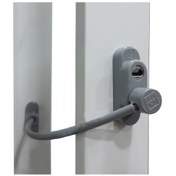 Resim Penkid Çelik Halatlı Kablolu Pvc Pencere Çocuk Emniyet Kilidi Gri 