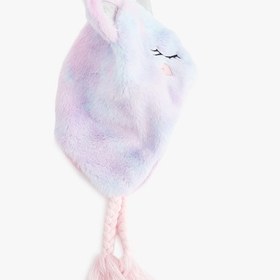 Resim Kız Çocuk Unicorn Detaylı Kulaklı Bere 