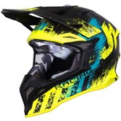 Resim Just1 J39 Storm Off-Road Kaskı Siyah Sarı Mavi 