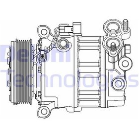 Resim Delphı Cs20512 Klıma Kompresoru Ford Focus Iıı 11 1.6 Tdcı Mondeo Iv 07 14 1.6 Tdcı Volvo V60 I 10 V40 10 V50 10 S60 Iı 10 S40 Iı 10 C30 10 1.6d D 4162 T Am5n19d629aa-1722070-36001128 