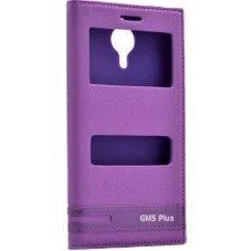 Resim Musal General Mobile 5 Plus Gm5 Plus Kılıf Elite Pencereli Kapaklı Kılıf 