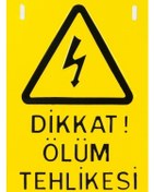 Resim Ölüm Tehlike Levhası Alüminyum 24cmx15cm 