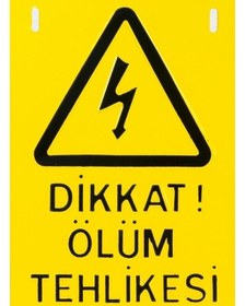 Resim Ölüm Tehlike Levhası Alüminyum 24cmx15cm 