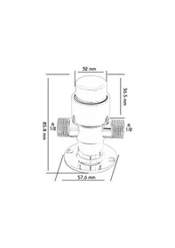Resim Zaman Ayarlı Sıva Üstü Pisuvar Musluğu Krom 
