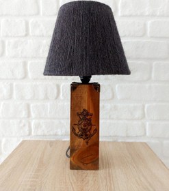 Resim Retro Now Old Marine Ahşap Ayakli Abajur 