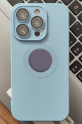 Resim 3GEN CASE Iphone 14 Pro Uyumlu Kamera Ve Lens Korumalı Logo Bölgesi Açık Lansman Içi Kadife Silikon Kılıf 