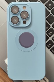 Resim 3GEN CASE Iphone 14 Pro Uyumlu Kamera Ve Lens Korumalı Logo Bölgesi Açık Lansman Içi Kadife Silikon Kılıf 