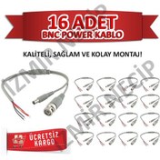 Resim 16 Adet Bnc Power Güç Kablosu Kamera Güzenlik Sistemi. 