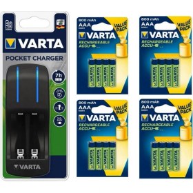 Resim Varta Pocket 4lü Şarj Cihazı + 16*800 Mah Aaa Şarj Edilebilir Pil 
