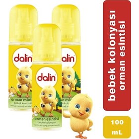 Resim Dalin Bebek Kolonyası Sprey Orman Esintisi 100 Ml 3 Adet 
