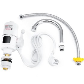 Resim Guangdong Spirit 3000W Tankless Anında Elektrikli Sıcak Su Isıtıcı Musluk LED Mutfak Isıtma Musluğu 