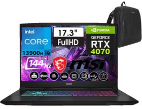 Resim Msı Katana 17 Intel Core I9-13900H 96GB Ddr5 4tb SSD 8GB\u002FRTX4070 WINDOWS11HOME 17.3\ 144 Hz Fhd IPS Taşınabilir Bilgisayar B13VGK-1242XTRW40+WEBLEGELSINÇANTA 