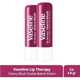 Resim Vaseline Lip Therapy Dudak Bakım Kremi Cherry Blush 4.8 Gr X2 