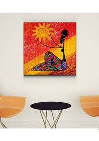 Resim Afrikalı Kadın Ahşap Tablo 4mm 