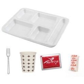 Resim Miopack Mg Home Piknik Mevlid Ofis Ve Iş Yeri Için 5 Göz Tabildot Tabak Kına Piknik Seti 20 Adet 6 Li Set 