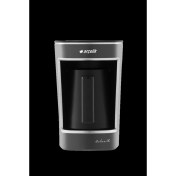 Resim Antrasit Renkli Elektronik Kahve Makinesi, Pratik ve Şık Tasarım 