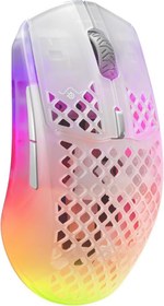 Resim SteelSeries Aerox 3 RGB Ghost Edition Şarjlı Optik Kablosuz Oyuncu Mouse - Teşhir 