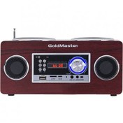 Resim Goldmaster SR-128 BT Ahşap Radyolu Oynatıcı 