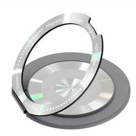 Resim Ultra-İnce 360° Dönen Manyetik Telefon Halkası Tutucu - Güçlü Yapıştırıcı, Çok Fonksiyonlu Mobil Stand, Braket, Sabitleme 