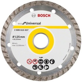 Resim Bosch Eco Turbo 125 MM Elmas Yapı Malzemeleri Kesme Testeresi 2608 