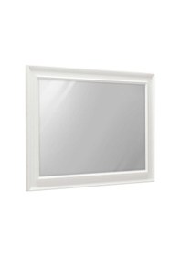 Resim Country Şifonyer Aynası - Mat Lake Beyaz 90x65x4 Cm Gxyxd 