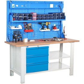 Resim starçelik Atölye Çalışma Tezgahı (1600x720x830-930/1844mm) 