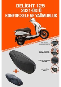 Resim Yamaha Delight 2021-2024 Konfor Sele Ve Yağmurluk Kılıfı 