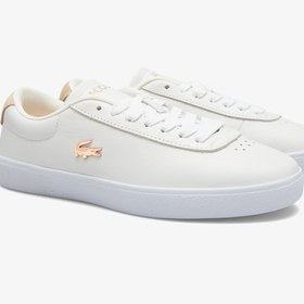 Resim Lacoste Baseshot Evo Kadın Beyaz Pembe Ayakkabı 