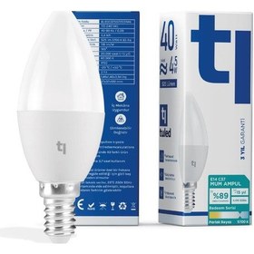 Resim Redeem C37S E14 Mum Ampul, Titreşimsiz, Göz Konforu, 525 Lümen, Parlak Beyaz, 5700 Kelvin 