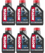 Resim Motul 3000 10w40 4t Mineral Motor Yağı 1 Litre 6 Lı Paket 